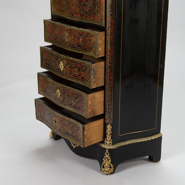 A Boulle style secretaire from latter half of the 19th century.
