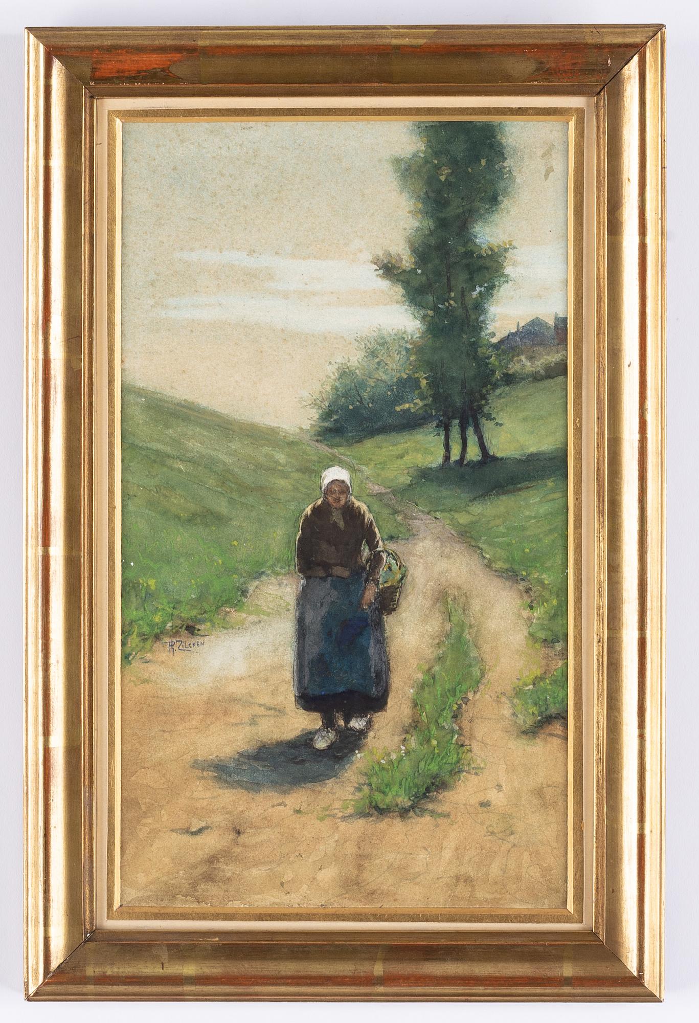 Philip Zilcken, watercolour, signed.