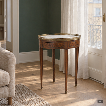 Salon table, Louis XVI style, circa 1900.
