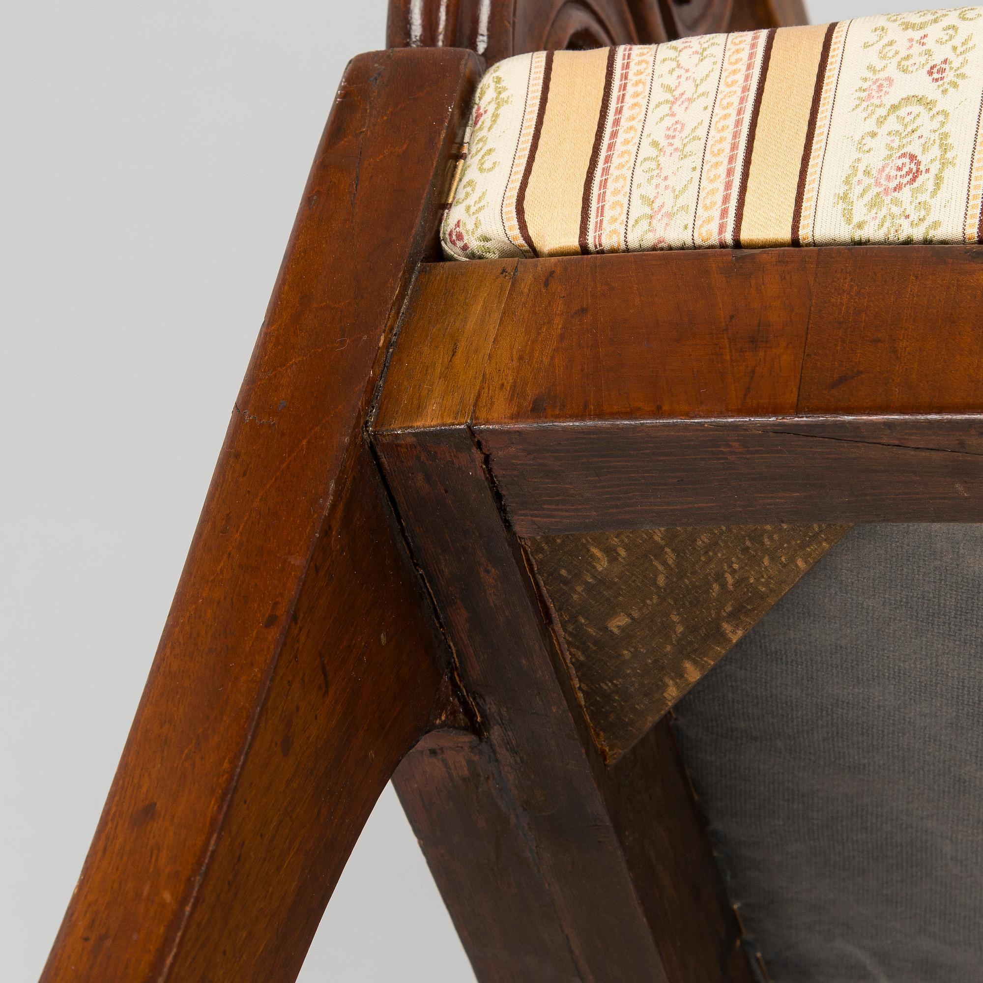 Nojatuolipari, Biedermeier, 1820-40-luku.