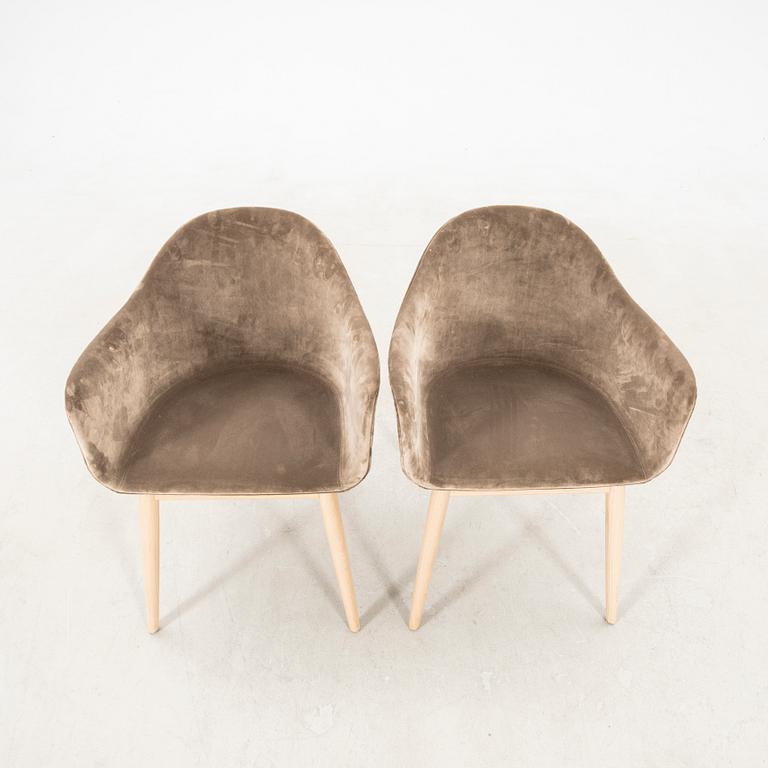 Norm Architects "Harbour Dining Chair" armchairs, a pair, and chairs, a pair, for Audo Copenhagen, contemporary.