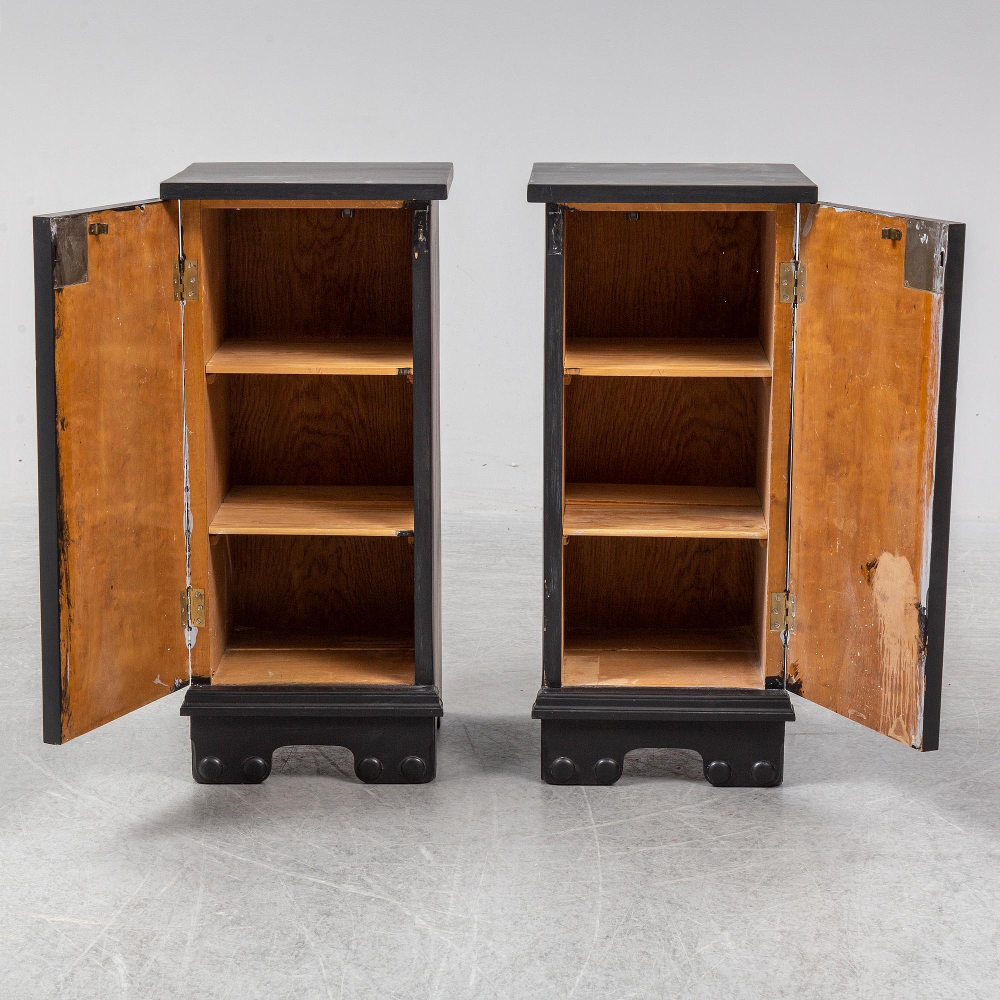 A pair of bedside tables, first haft of the 20th century.