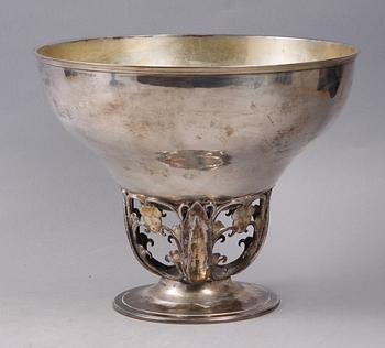 PRAKTSKÅL, silver, jugend, GAB, Stockholm 1910-20-tal.