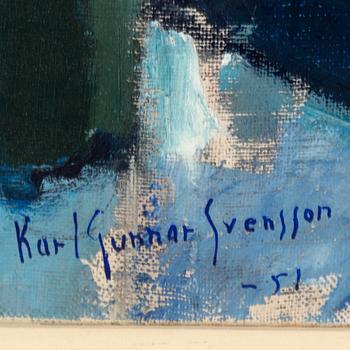 KARL GUNNAR SVENSSON, olja på duk, signerad och daterad -51.