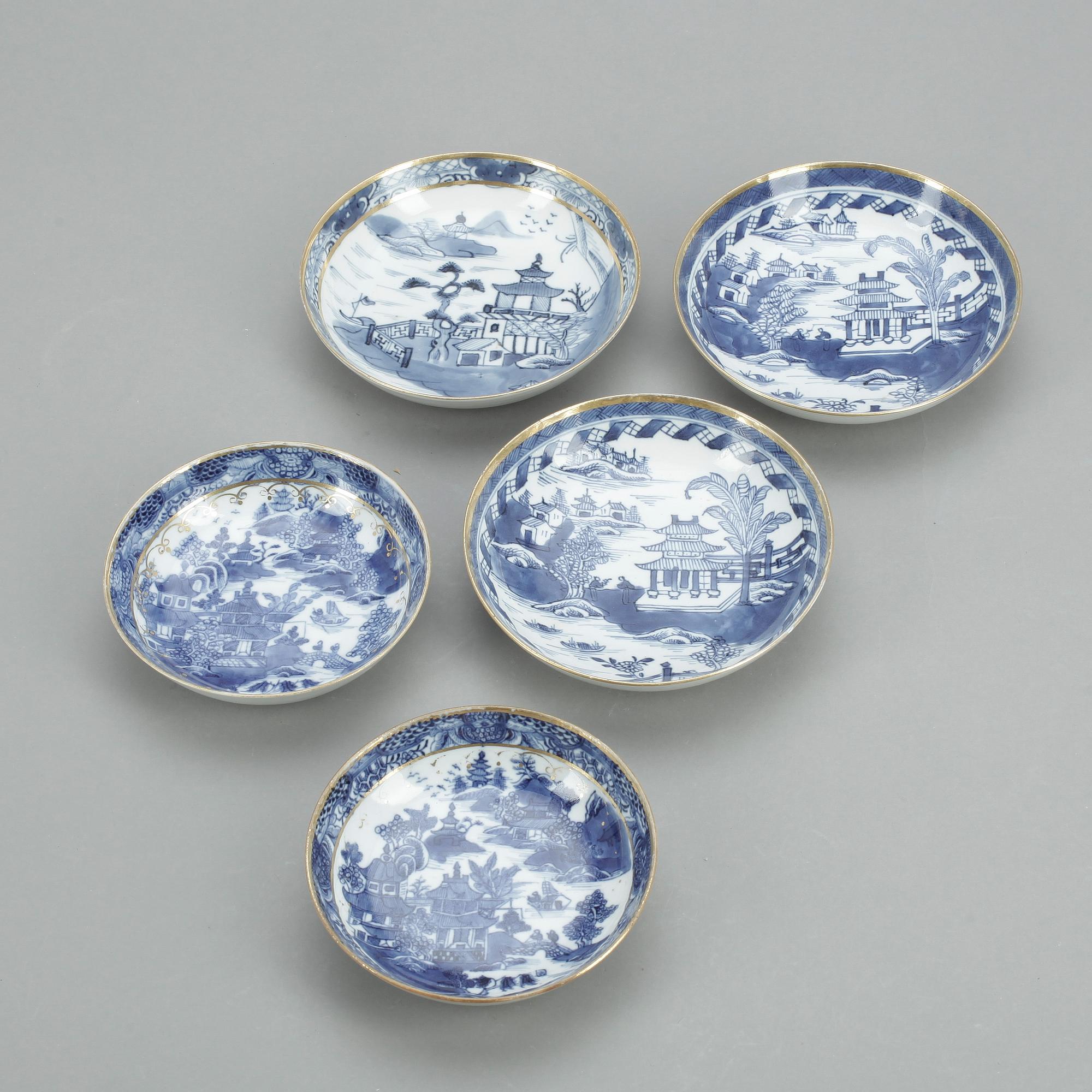 SERVISDELAR, 6 delar, Kina, Qing dynastin, omkr år 1800.