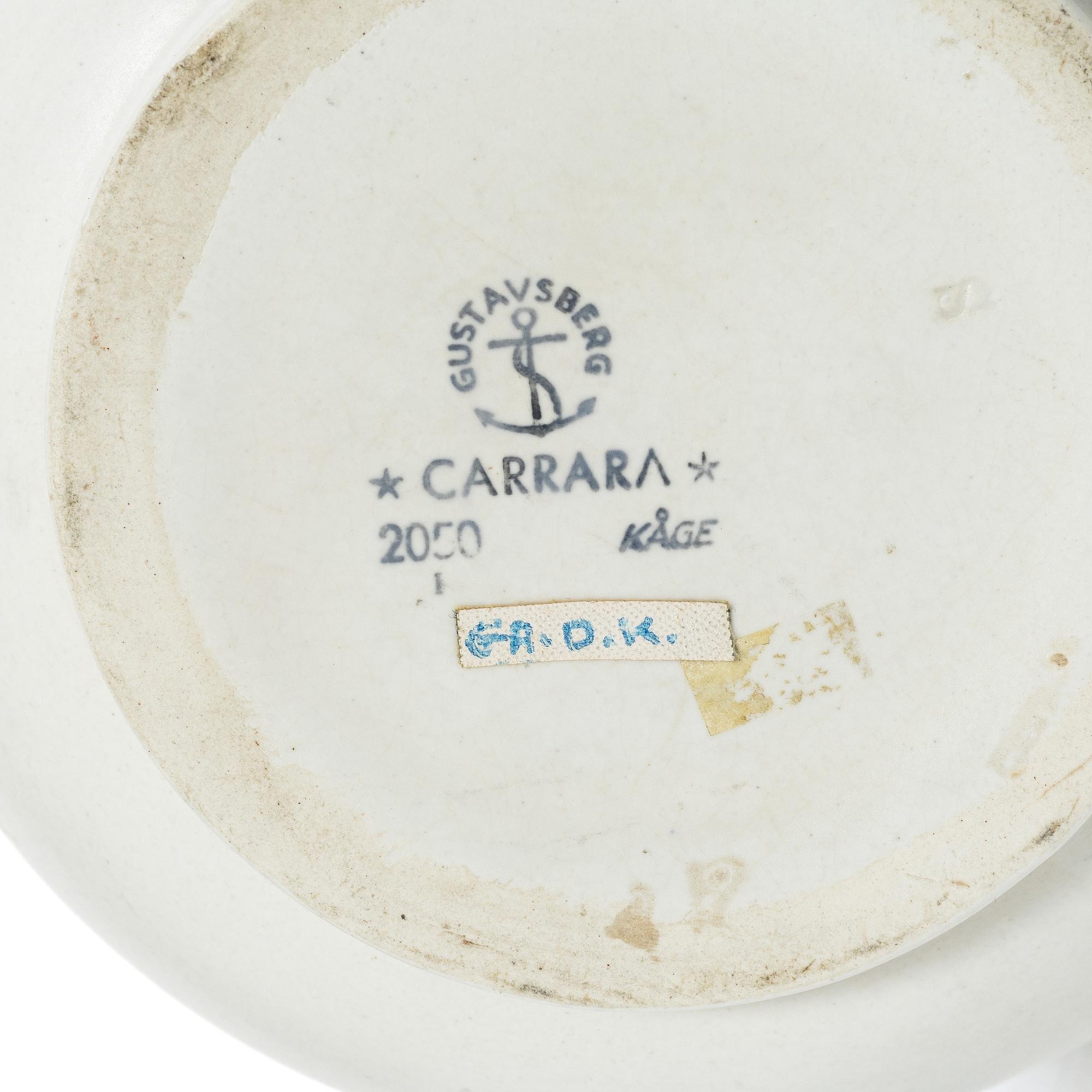 Wilhelm Kåge, Vase, "Carrara", ceramic, Gustavsberg 1930s-40s.