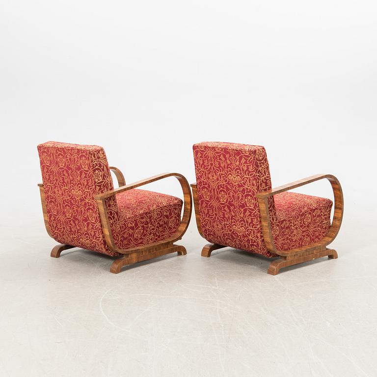 Fåtöljer, ett par, Art Deco, 1900-talets första hälft.