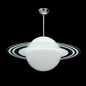 A "Saturnus model" Ceiling light, second half of the 20th century. Height ca 56 cm.