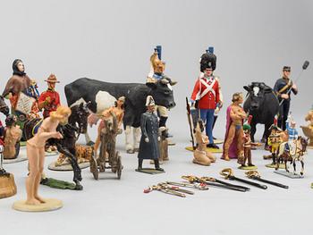 Tin soldiers app. 50 pieces, mid/first half of the 20th century, some pieces, England.