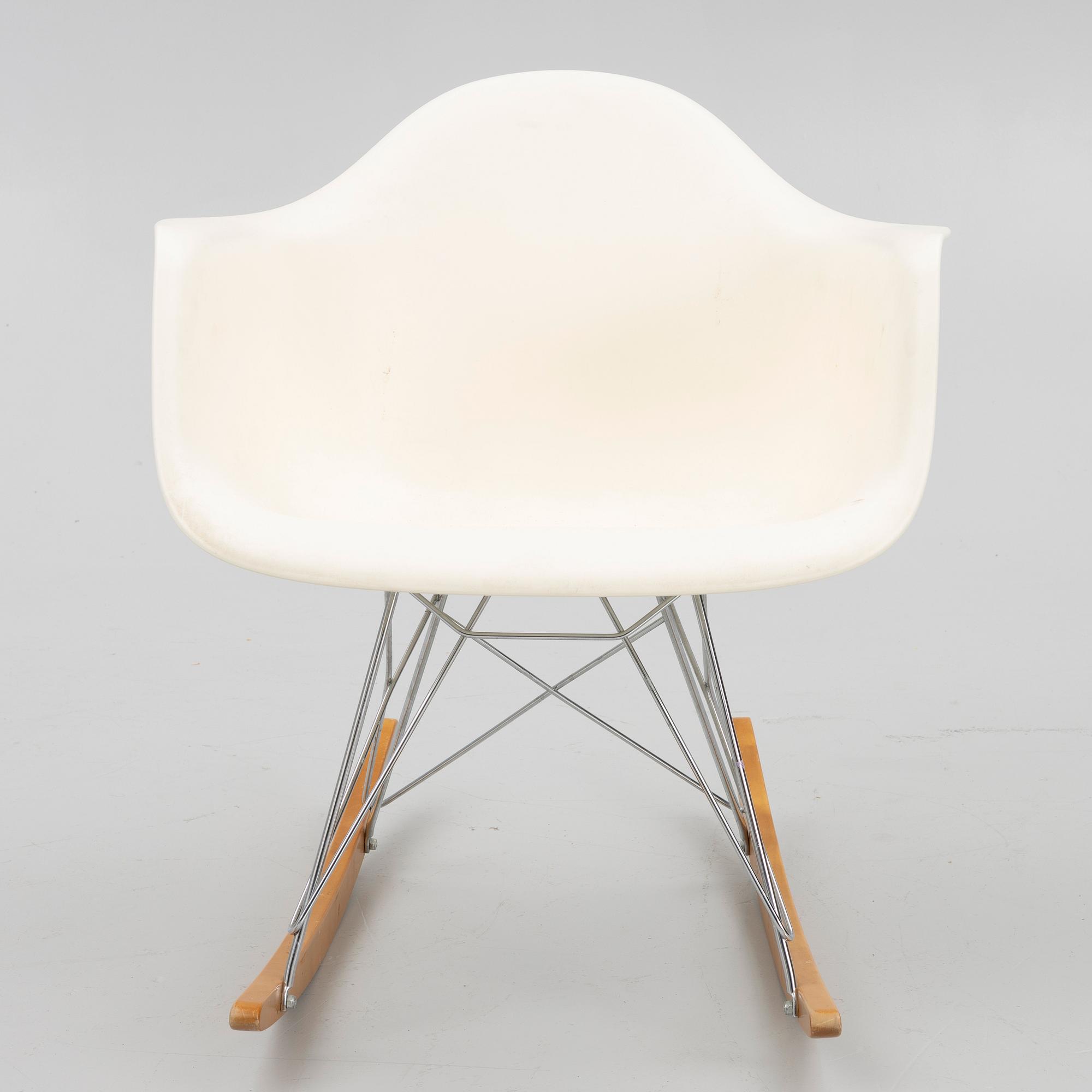 Charles & Ray Eames, an 'RAR' plastic armchair, Vitra, 2012.