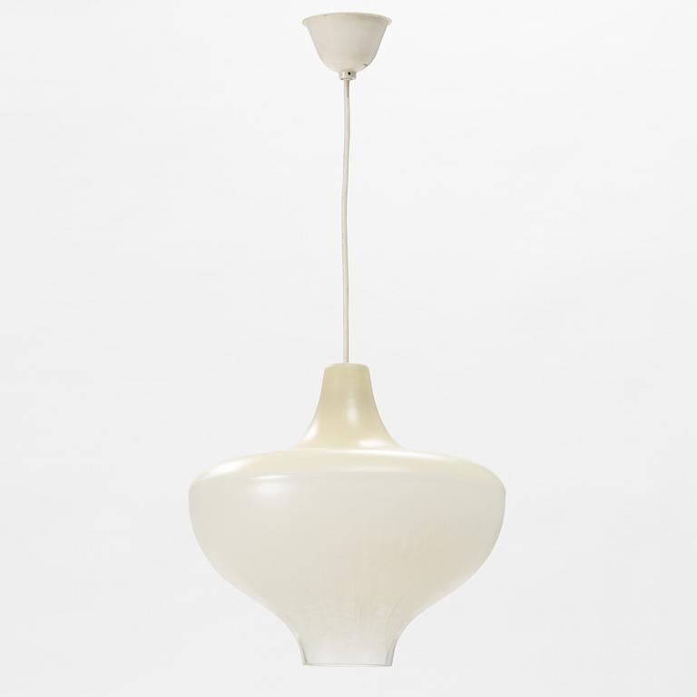 A glass ceiling light, Scandinavia, mid 20th Century.
