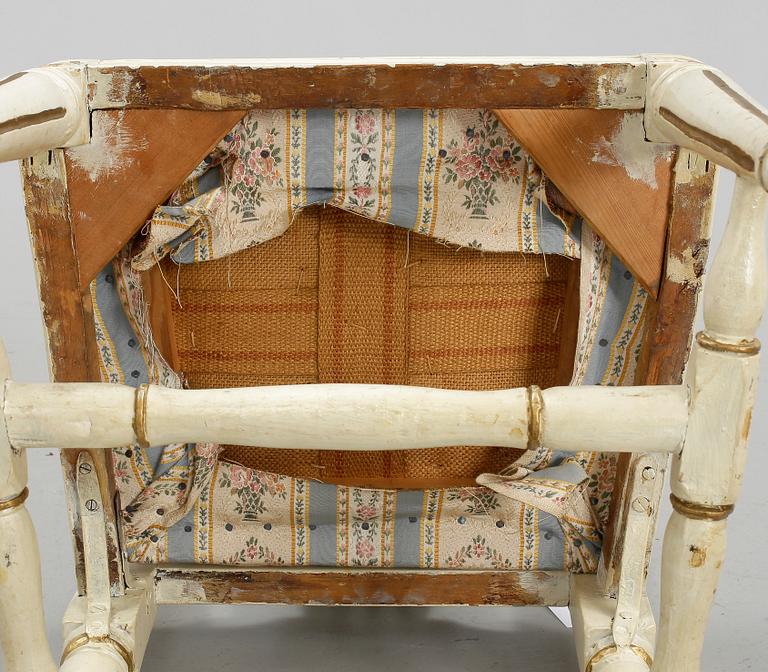 STOLAR, ett par, gustavianska provinsarbeten, Lindome, sent 1700-tal.