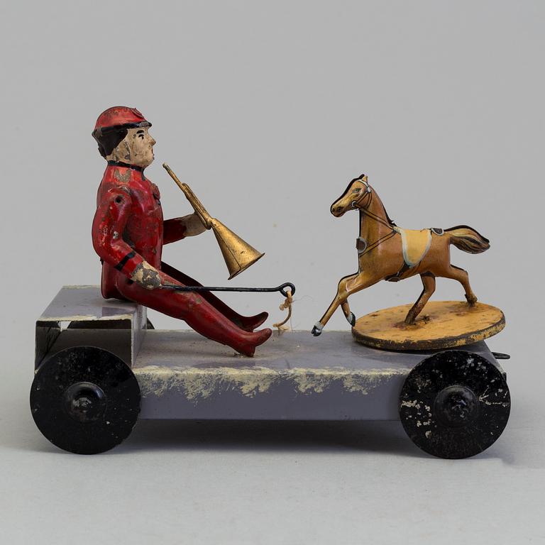 a tin toy, probably Germany in the early 20th century.