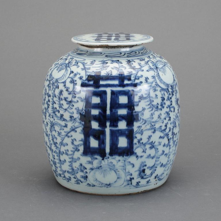 LOCKBOJAN, porslin, Kina, sent 1800-tal.