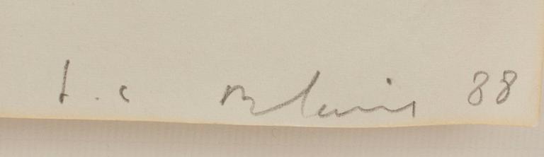 JEAN CHARLES BLAIS, blandteknik, signerad och daterad -88.