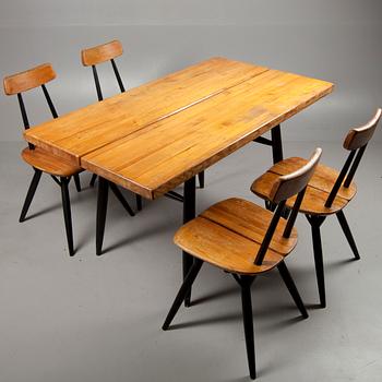 MÖBLEMANG, 5 delar, design Ilmari Tapiovaara. Formgivet 1957.