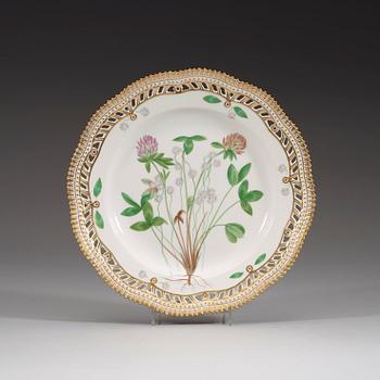 A set of four Royal Copenhagen 'Flora Danica' dishes, Denmark, 20th Century.