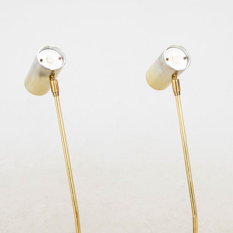 Golvlampor ett par "Minipoint" Örsjö belysning sent 1900-tal.