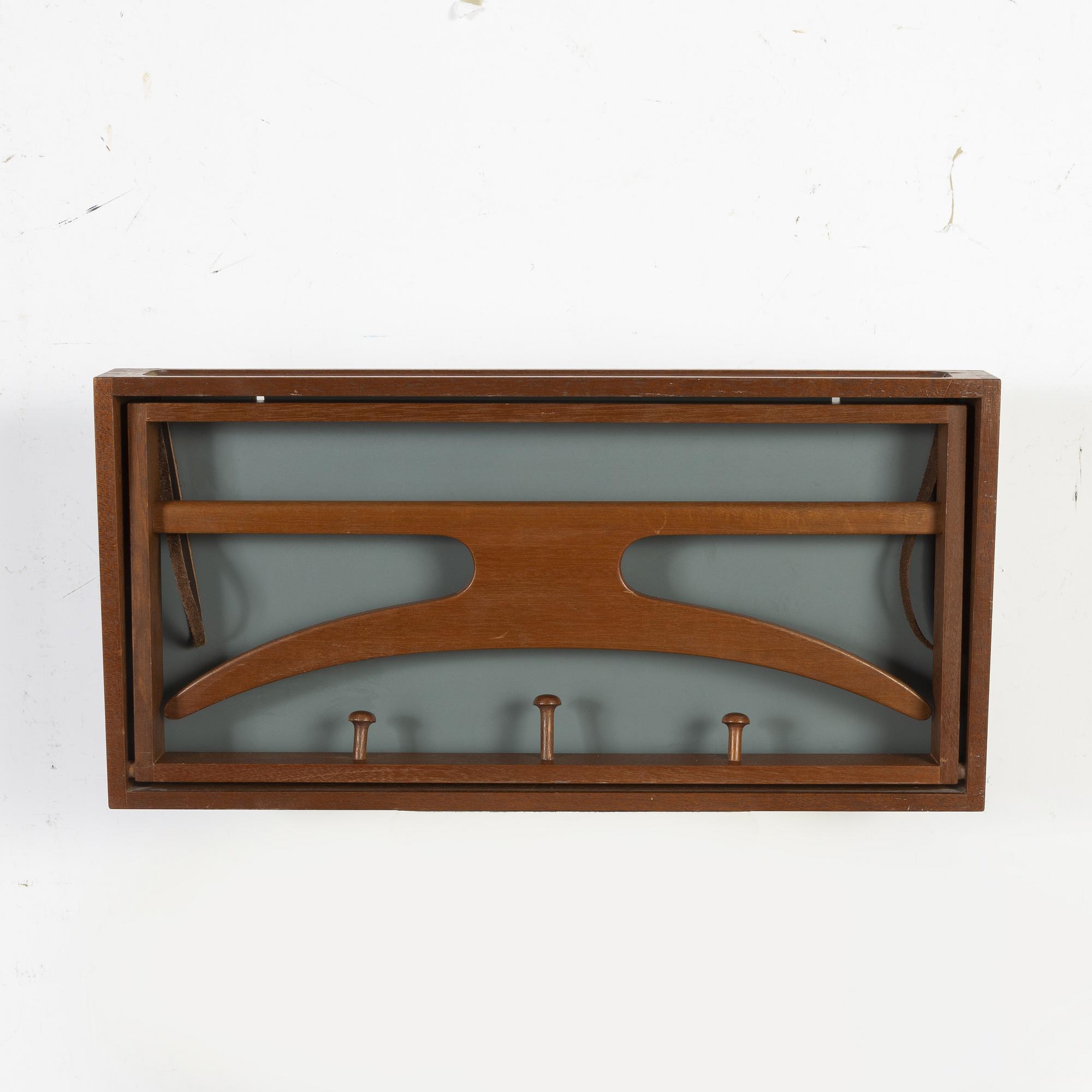 Adam Hoff and Poul Östergaard, an oak coat hanger, Virum Möbelsnickeri, Denmark, mid 20th Century.