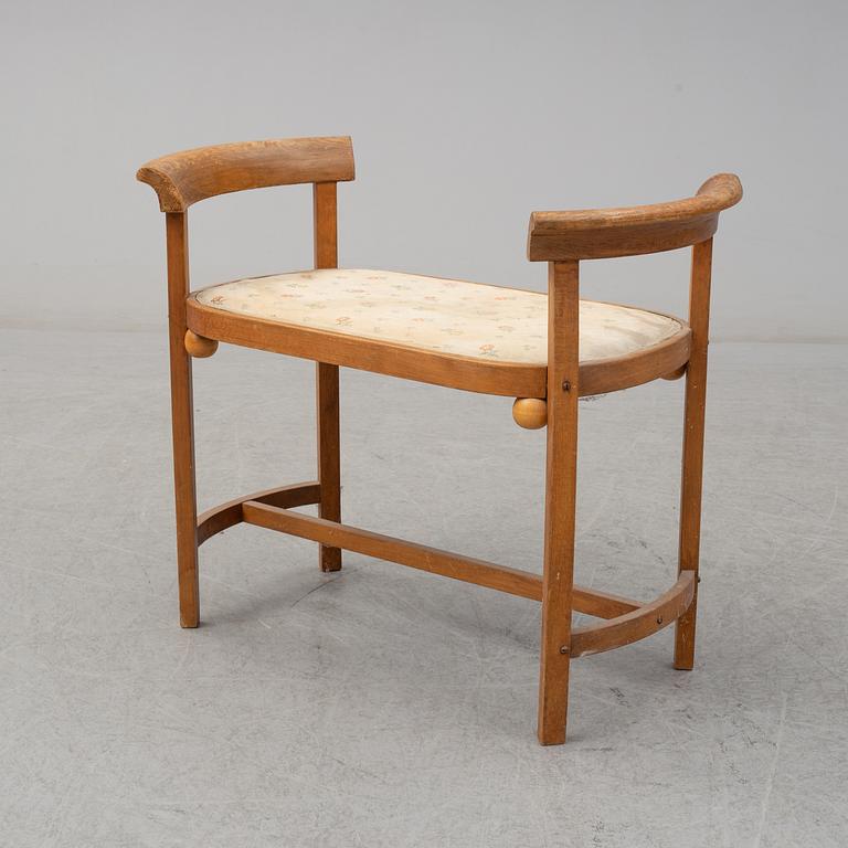 JOSEF HOFFMANN, soffgrupp, 9 delar, Jacob & Josef Kohn, Wien, Österrike tidigt 1900-tal.