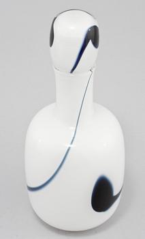 KARAFF, glas, "Blues", Timo Sarpaneva, Iittala, 1900-talets andra hälft, signerad.