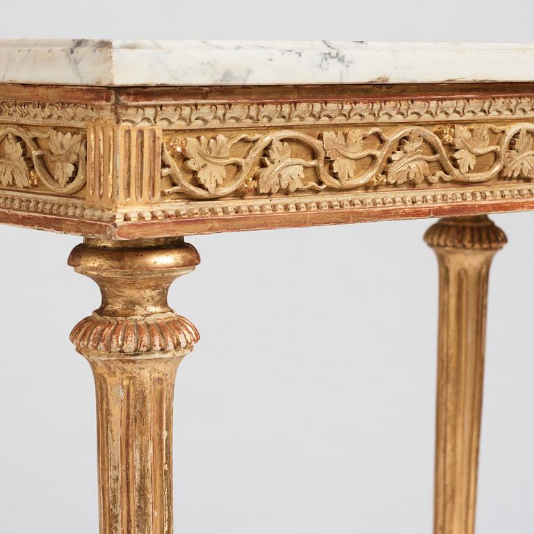 A late Gustavian 18th century console table.