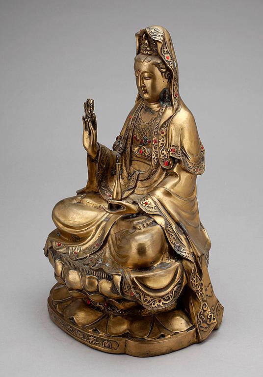 BUDDHA, brons, orientalisk, 1900-tal.