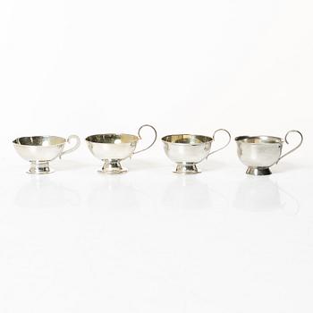 Twelve silver mugs, Stockholm, Eskilstuna and Gothenburg, 1950-91.
