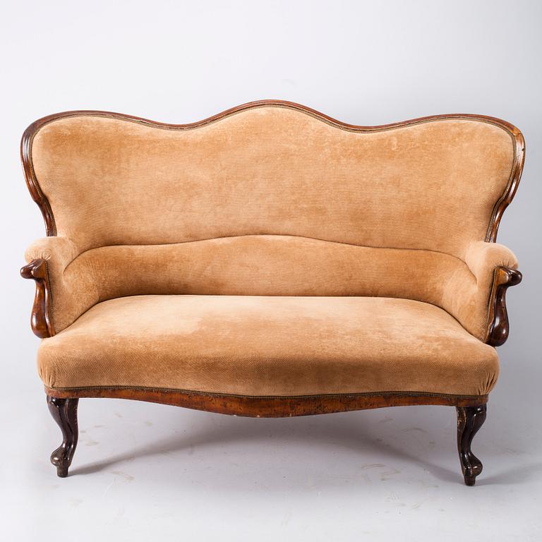 SOFFA, rokokostil, 1800-talets slut.