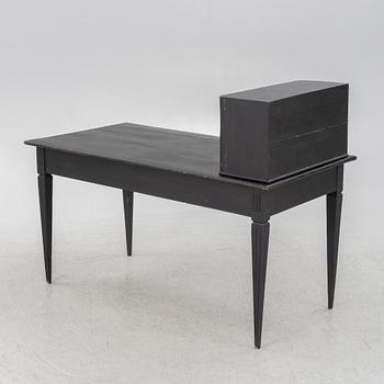A gustavian style painted desk, circa 1900.