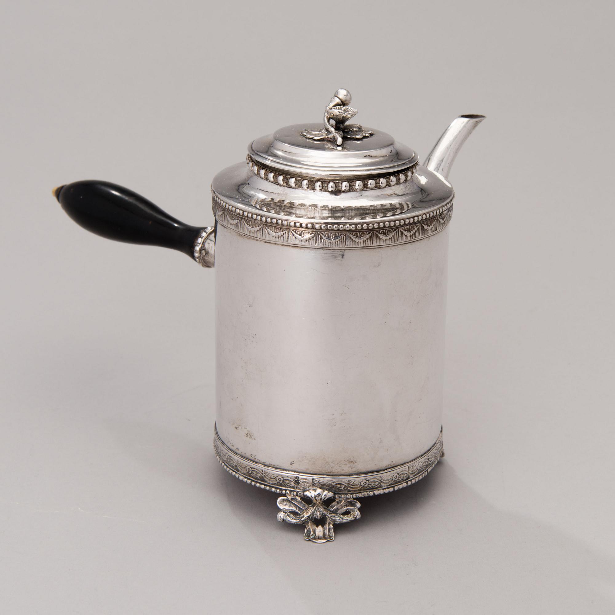 KAFFEKANNA, av Anders Brandt, Norrköping 1788. Gustaviansk.