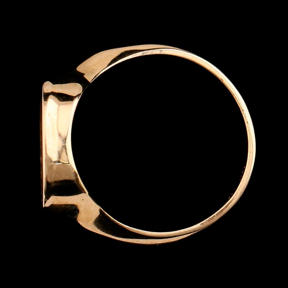 KLACKRING, 18 k guld. Vikt ca 5 gram.