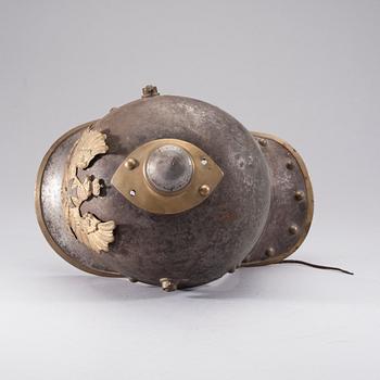 KASK, metall och läder, Tyskland, 1800/1900-tal.