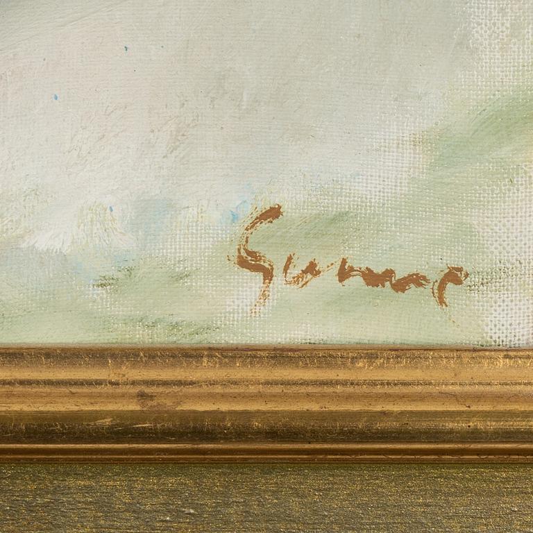 Carl Gunne, oil on canvas, signed.