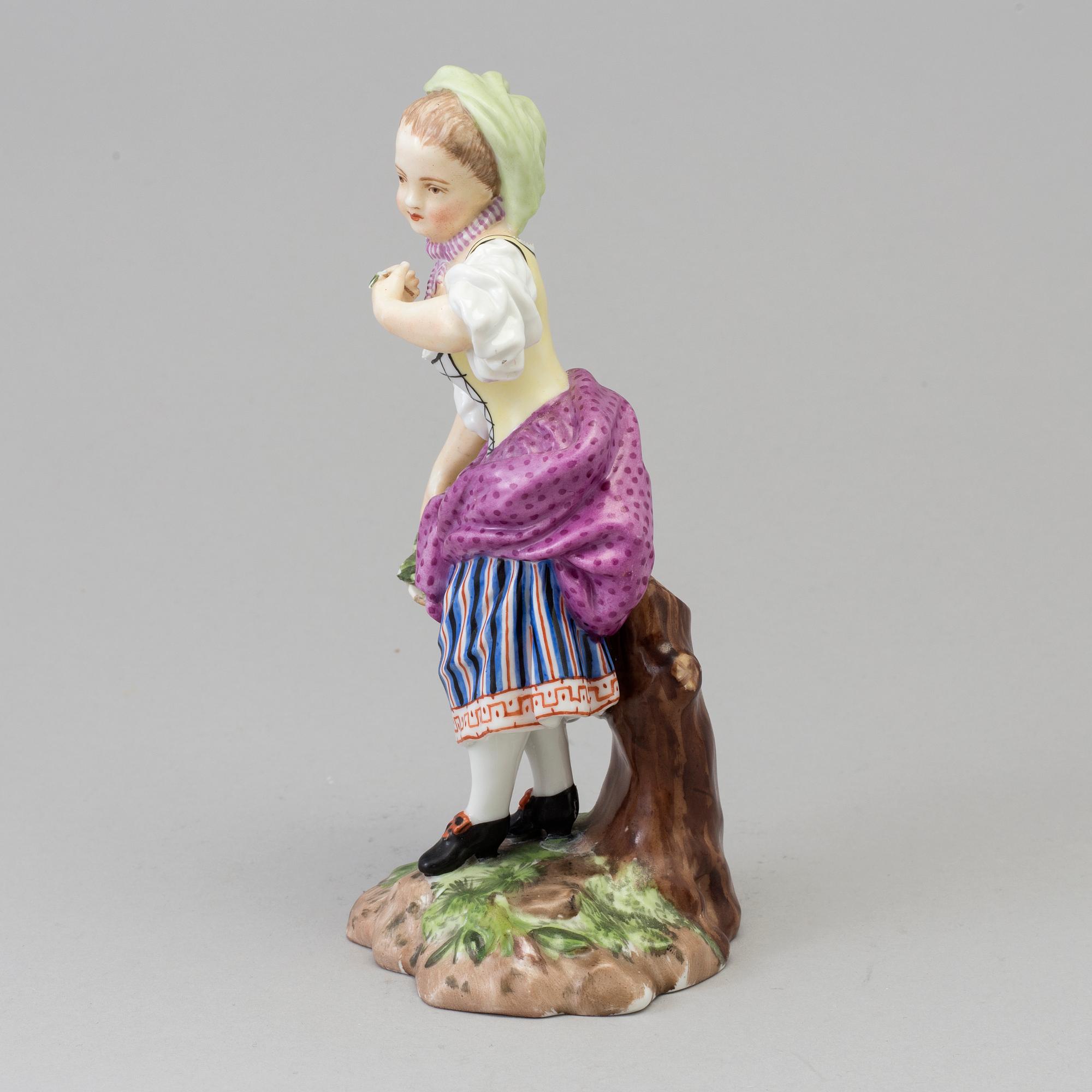 A Royal Copenhagen porcelain figure 'Spring', Denmark, late 19th century.