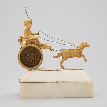 A Swedish Empire bronze case masterpiece by N. Kullberg 1822.