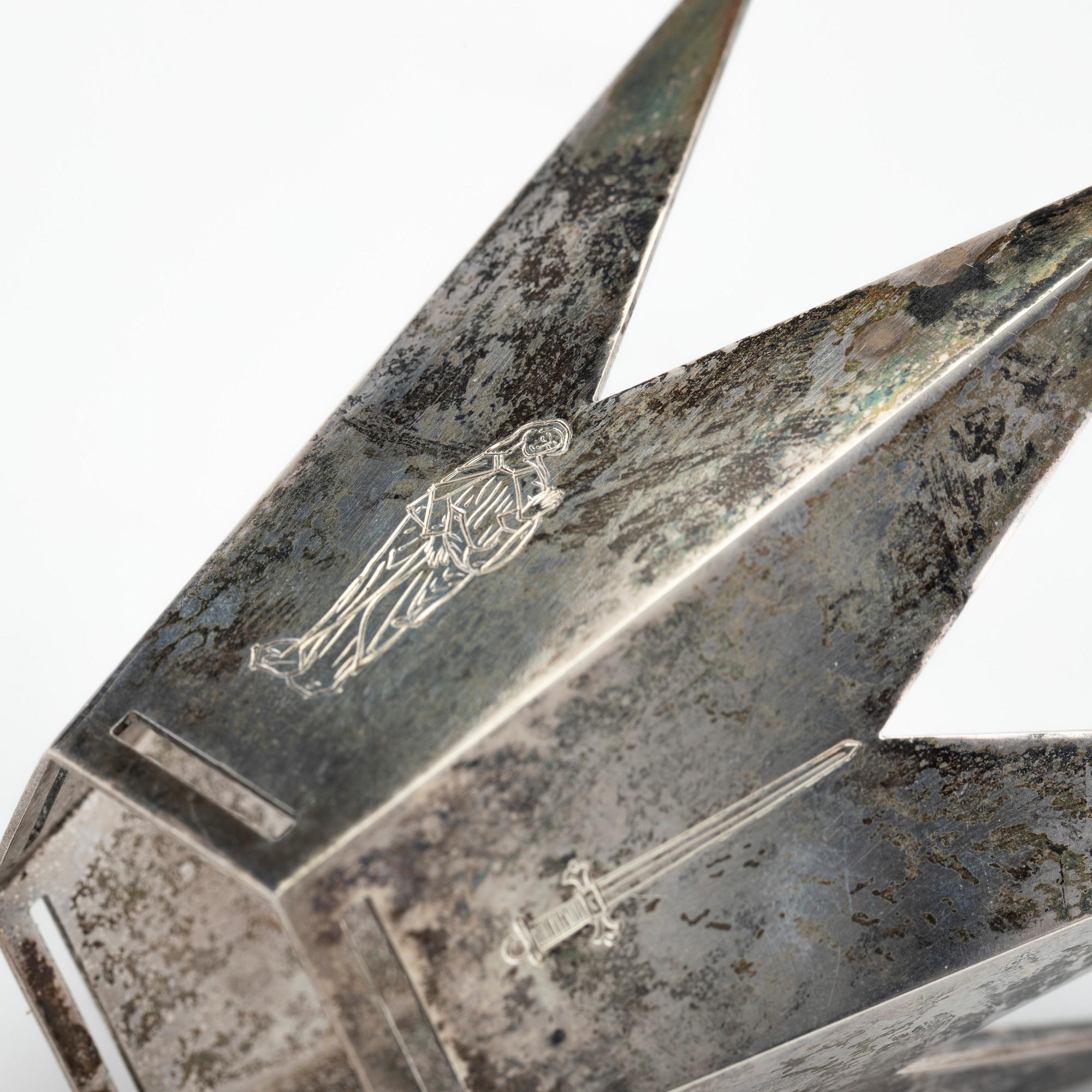 Wiwen Nilsson, bridal crown, silver, Lund, 1958.