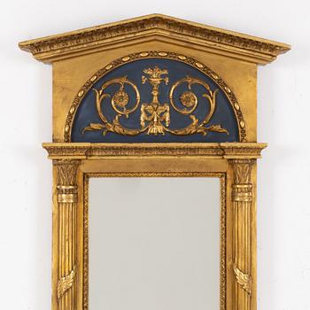 Mirror, Johan Martin Berg (mirror manufacturer in Gothenburg 1803- ca 1837), Empire.