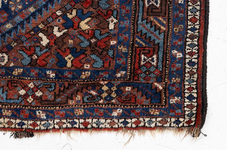 A Khamseh rug, antique, c. 192 x 155 cm.