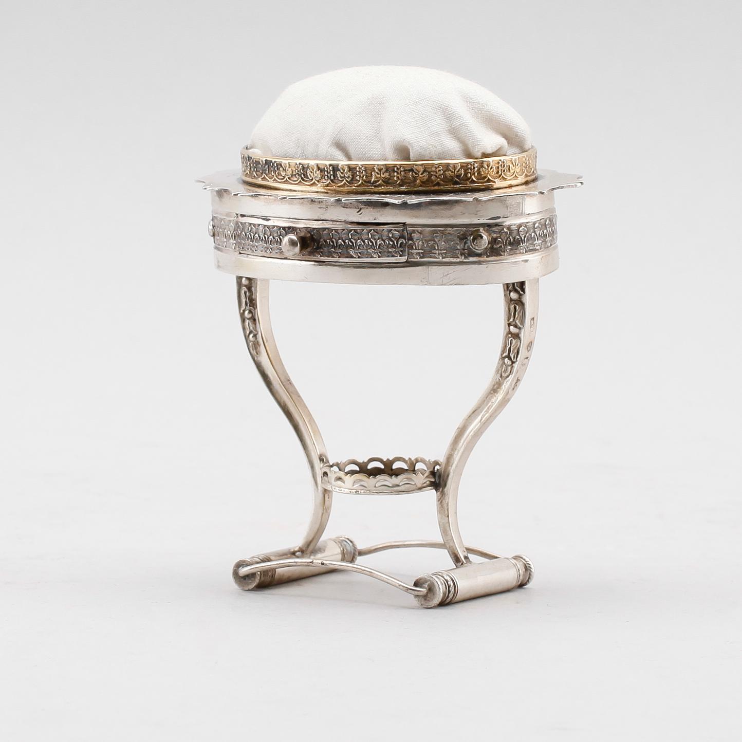 SYBARON, silver, Anders Lundqvist, Stockholm 1831. Vikt ca 155 gram.