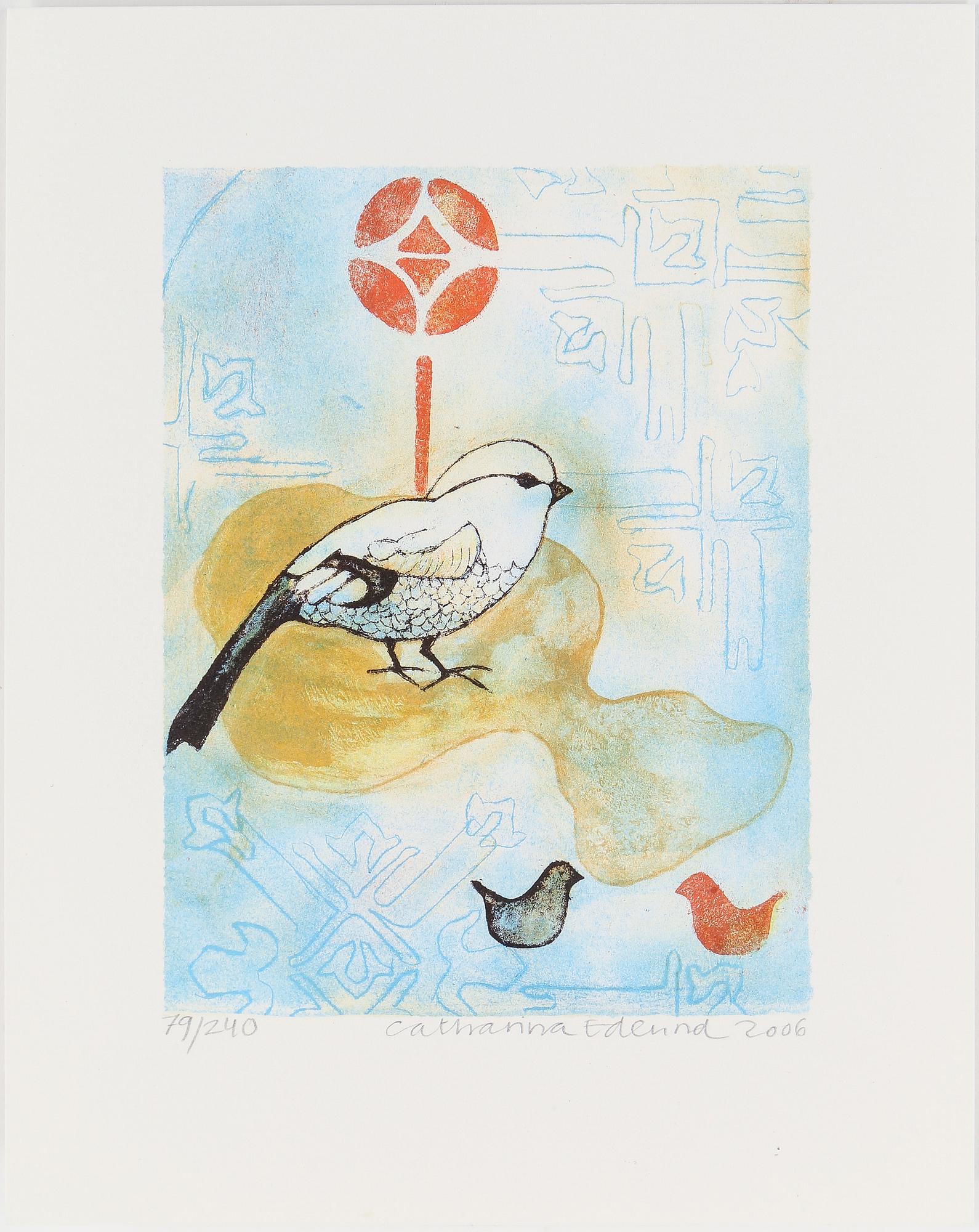 CATHARINA EDLUND, färglitografi, signerad och numrerad 79/240. Daterad 2006.