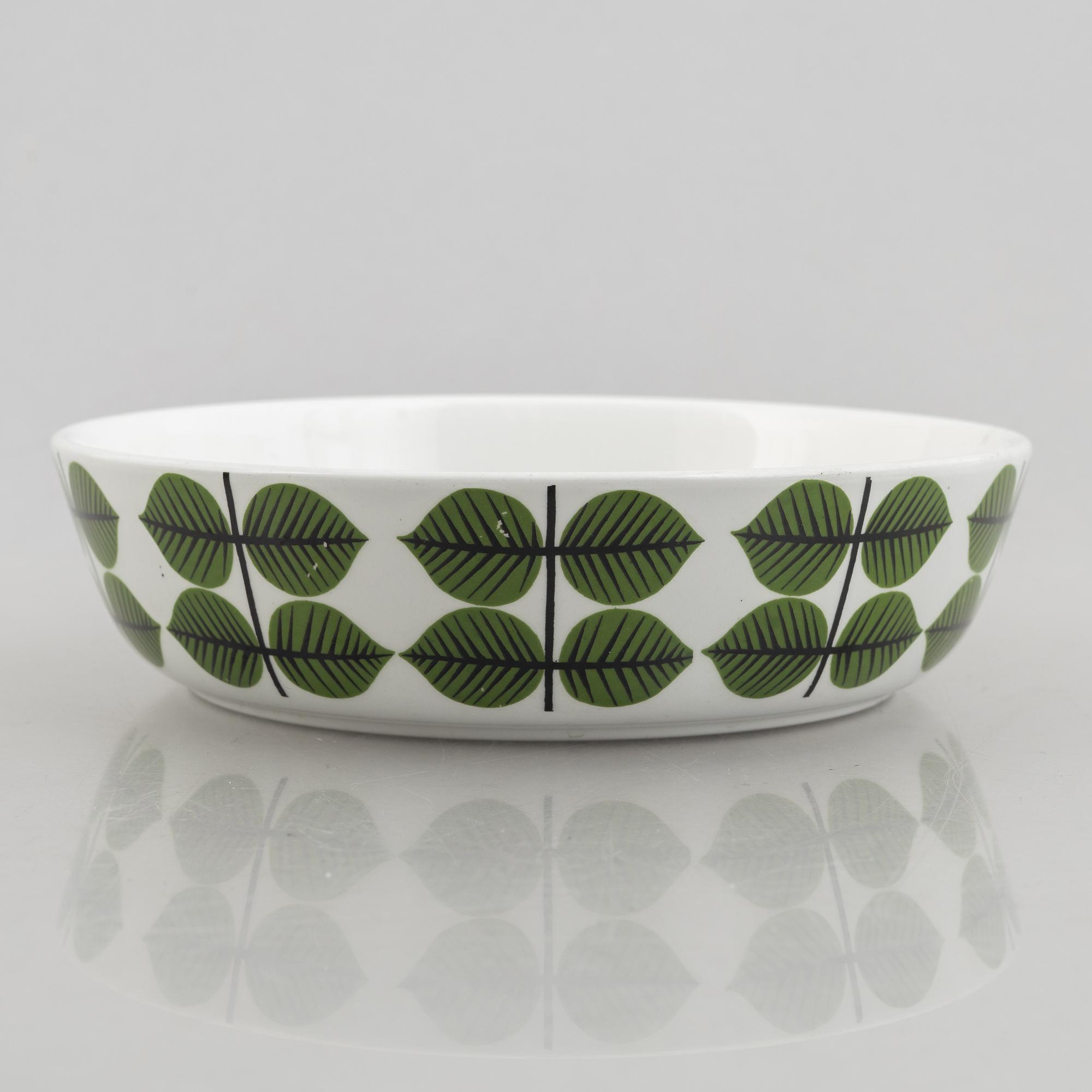 Stig Lindberg, servis, flintgods, 49 delar, "Berså", Gustavsberg, 1900-talets andra hälft.