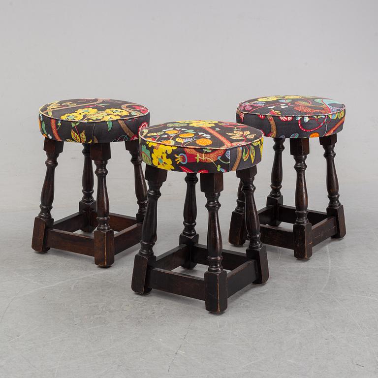 Three stools, first half of the 20th Century.