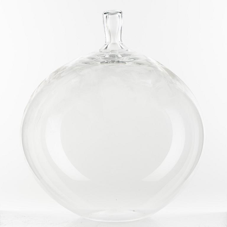 Ingeborg Lundin, a glass vase, "Äpplet", Orrefors Expo, Sweden.