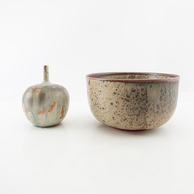 Rolf Palm, skål och vas, Höganäs.