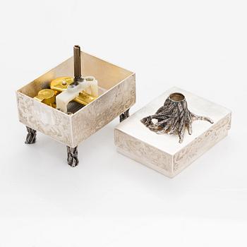 Mikko T. Pyykönen, 'Laputa', a music box in sterling silver, 2018. Unique.