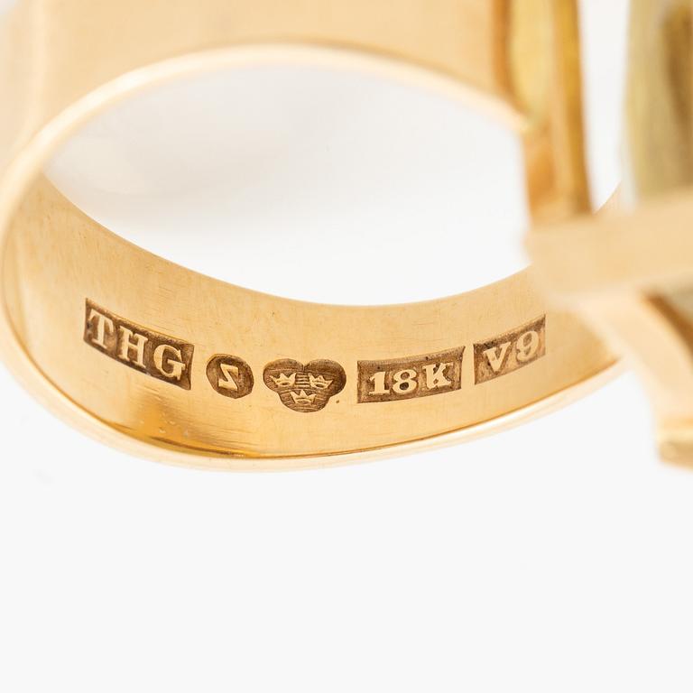 Ring, 18K gold with citrine.