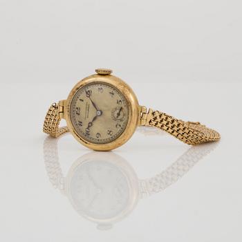 ARMBANDSUR, Movado, 'Chronometre', troligen 1900-talets första hälft, 18K guld.