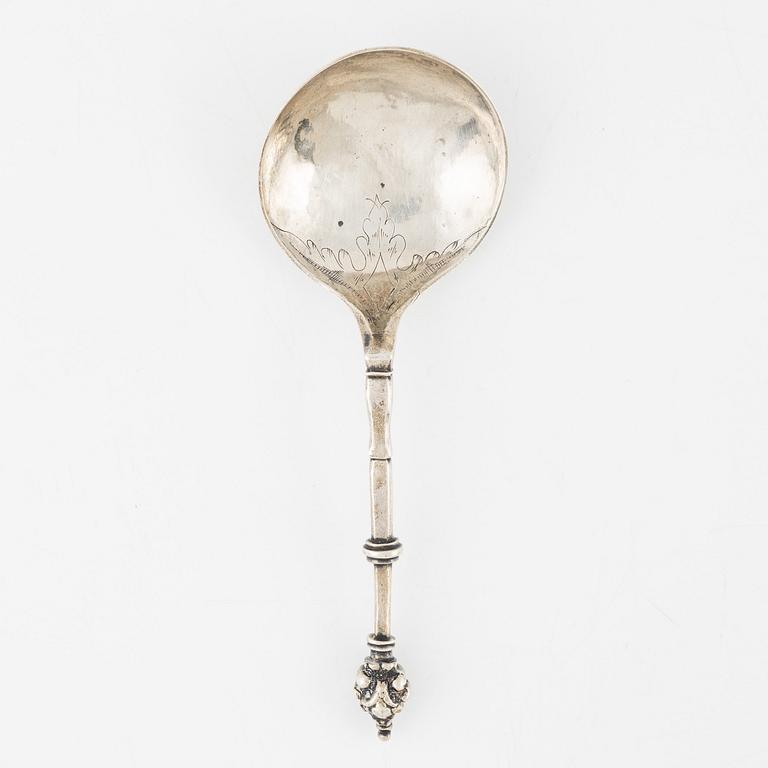 Sked, silver, sannolikt Skandinavien, 1700-tal, saknar stämplar.