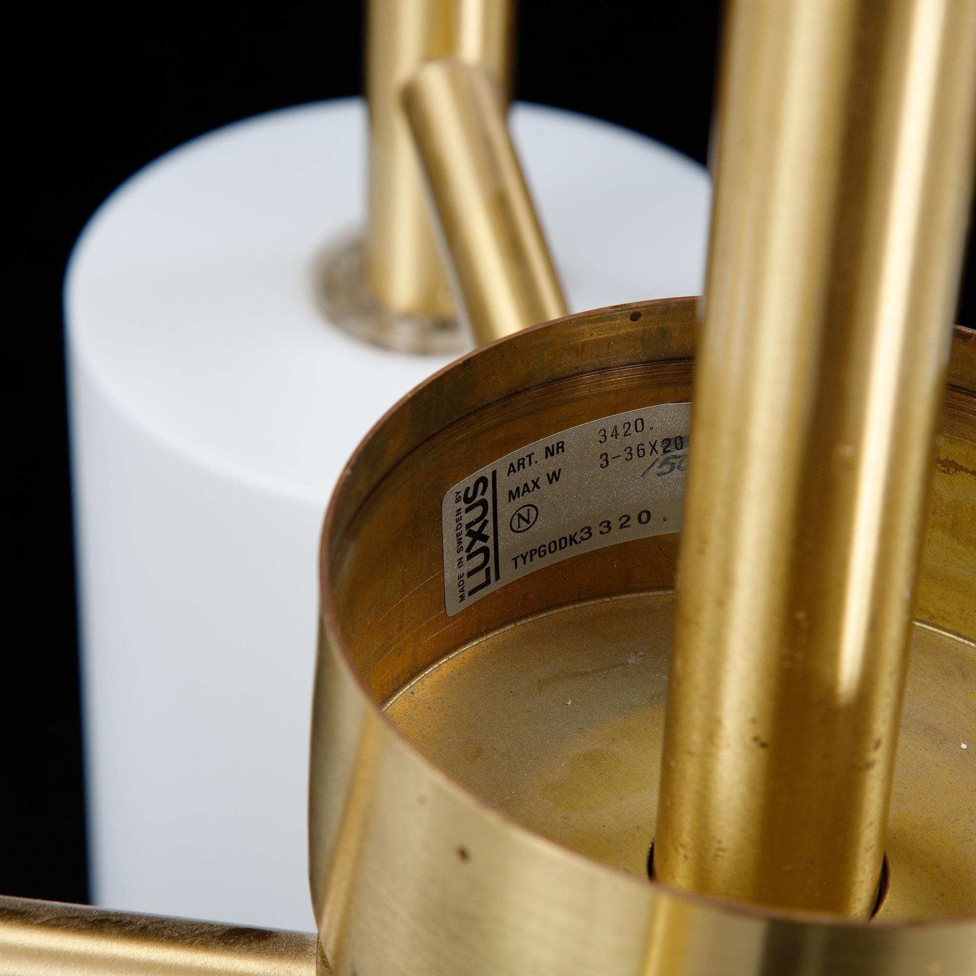 Uno & ÖSten Kristiansson, ceiling lamp, Luxus, second half of the 20th century.